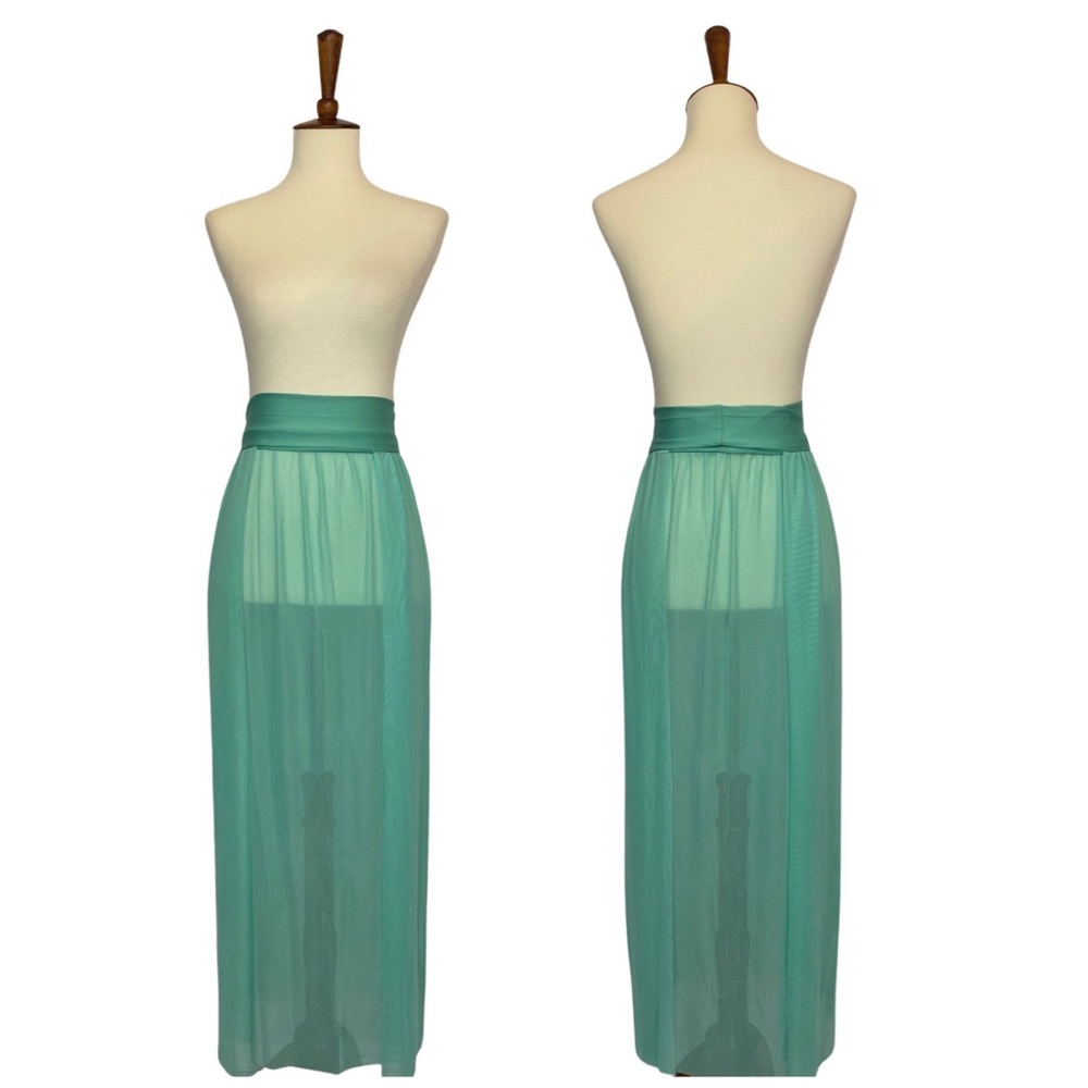 Sexy Semi-Sheer Maxi Skirt Swimsuit Beach Coverup - Picture 13 of 16